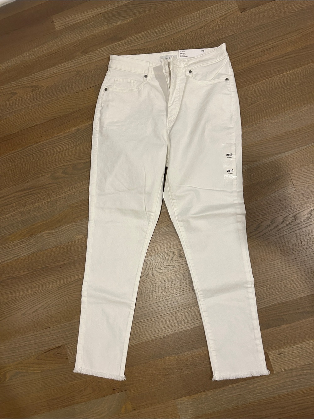 Loft White Women's High-Rise Skinny Jeans